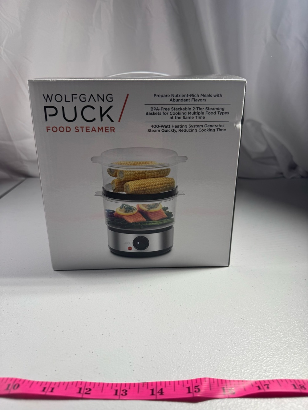 Wolfgang Puck Stainless Steel Food Steamer - Clear/Silver